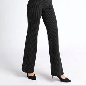 Betabrand pinstripe dress "yoga" pants